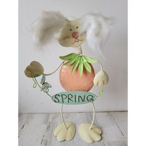 Standing metal bunny spring strawberry butterfly Decor figure